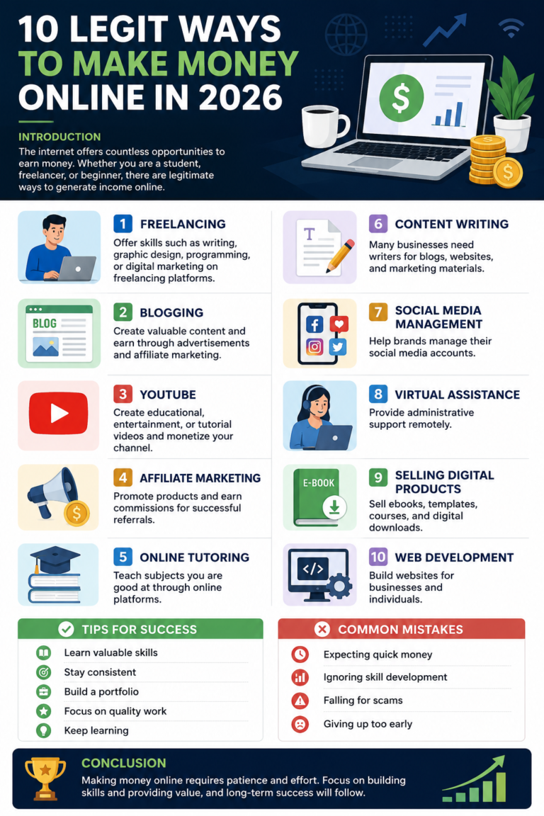 10 Legit Ways to Make Money Online in 2026