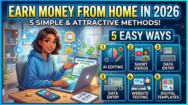 5 Easy Ways to Earn Money from Home in 2026